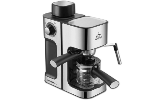 products/Кофеварка Espresso FIRST 5475-2 , 800 Вт, 4 бар, 0.6 л, капучинатор,Black-Bruched