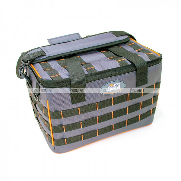 Сумка рыболовная "СЛЕДОПЫТ" Base Lure Bag XL, 38х26х25 см, цв. серый + 5 коробок Luno 28/2/, PF-BBA-01