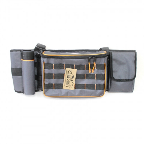 products/PF-BPO-01 Сумка рыболовная поясная "СЛЕДОПЫТ" Fishing Belt Bag, 74х22х10 см, цв. серый + 2 коробки Luno 