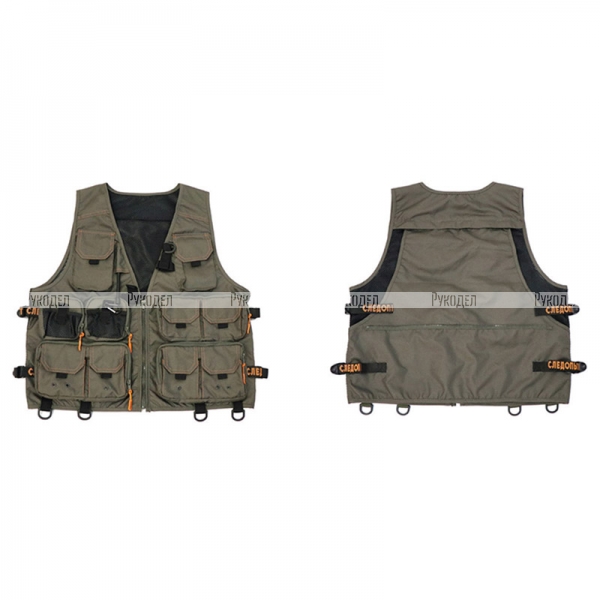 Жилет рыболовный "СЛЕДОПЫТ" Fishing Mesh Vest, р. XL/10/, PF-FMV-02