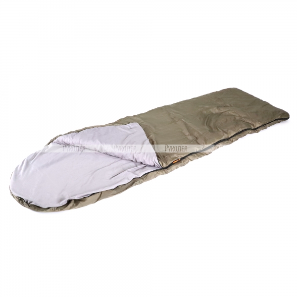 PF-SB-30 Спальный мешок с подголовником "СЛЕДОПЫТ- Forester", 200+35х75 см., до +5С, 2х слойный, цв.хаки