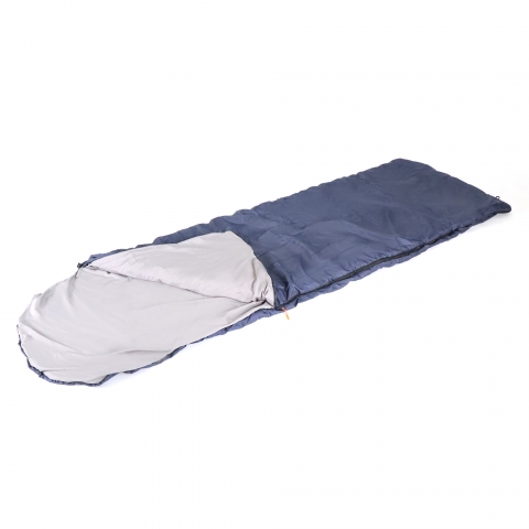 products/PF-SB-31 Спальный мешок с подголовником "СЛЕДОПЫТ- Forester", 200+35х75 см., до +5С, 2х слойн, цв.т-синий