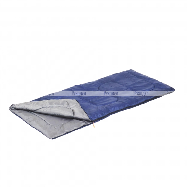 PF-SB-39 Спальный мешок-одеяло  "СЛЕДОПЫТ - Pioneer", 180х73 см., до +10С, 1,5 х слойный, цв.темно-синий
