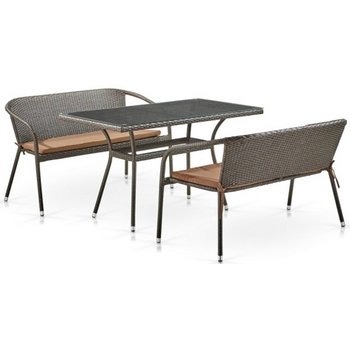 products/Комплект мебели T286A/S139B-W53 Brown Afina
