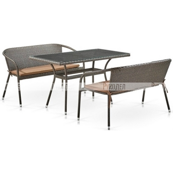 Комплект мебели T286A/S139B-W53 Brown Afina