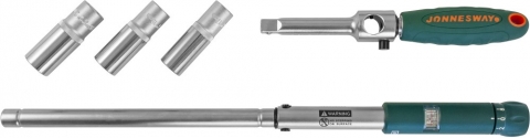 products/T02170 Ключ баллонный инерционный с динамометрической рукояткой, 70-170 Нм и головками торцевыми в наборе, 17, 19, 21 мм JONNESWAY