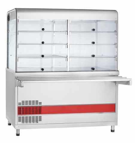 products/Прилавок-витрина холодильный ПВВ(Н)-70 КМ-С-02-НШ вся нерж. с г/ё (1120мм) Abat, 210000001022
