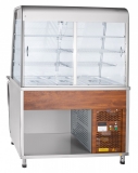 Прилавок-витрина холодильный ПВВ(Н)70Т-С-НШ кашированный 1120 мм Abat арт. 210000007760