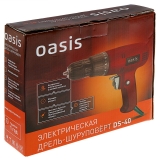 Дрель-шуруповерт электрическая Oasis DS-40, 4400177