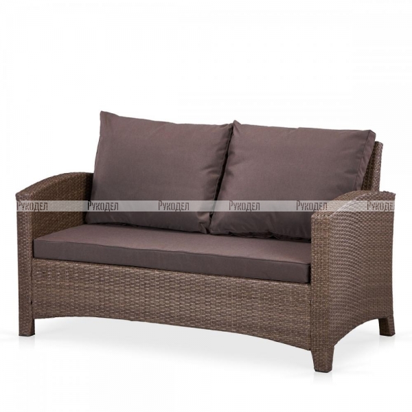 Плетеный диван S58A-W773 Brown Afina