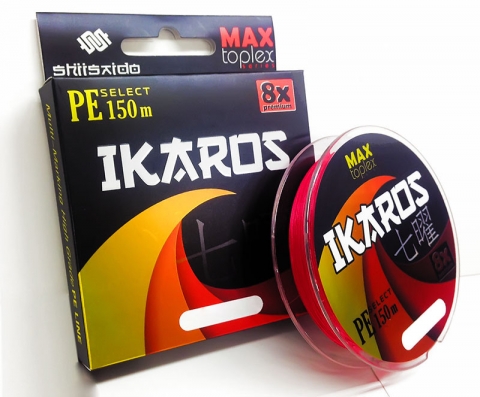 products/Шнур плетеный "Shii Saido" Ikaros 8X, L-150 м, d-0,083 мм, test-3,62 кг, light pink.Следопыт.SBLI150-8X-08