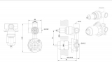 Скрытая монтажная часть для смесителя Bravat D969C-A-ENG 3-функциональная