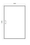 Душевая дверь Bravat Drop 90 см BD100.4110A, прозрачное стекло