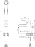 Смеситель для умывальника Bravat Vega F1119177CP