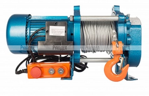 Лебедка TOR CD-1000-A (KCD-1000 kg, 380 В) с канатом 100 м