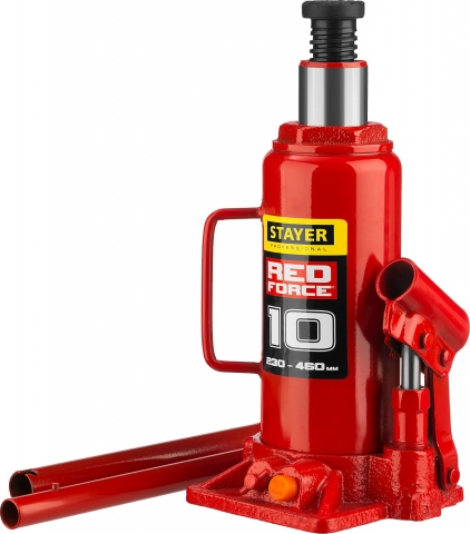 products/STAYER RED FORCE 10т 230-460мм домкрат бутылочный гидравлический арт.43160-10_z01