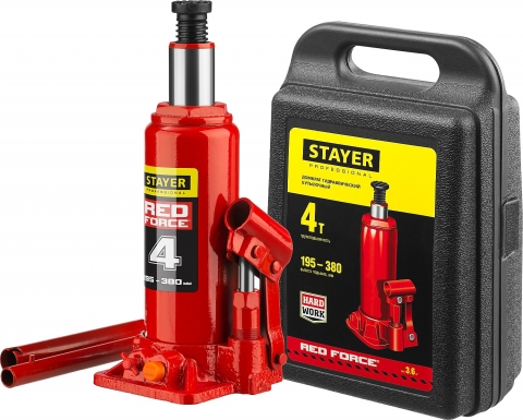 products/STAYER RED FORCE 4т 194-372мм домкрат бутылочный гидравлический в кейсе арт.43160-4-K_z01