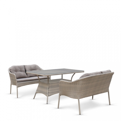 products/Комплект плетеной мебели с диванами Afina T198C/S54C-W85 Latte