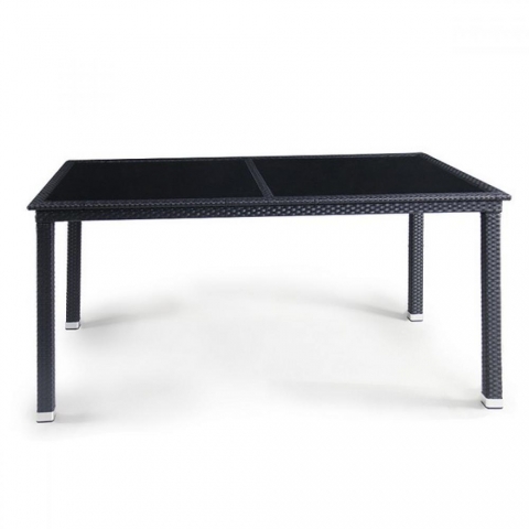 products/Плетеный стол Afina T246A-W5-160x90 Black