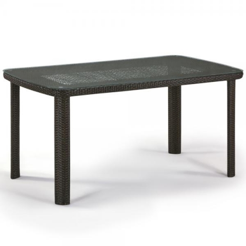products/Плетеный стол из искусственного ротанга Afina T51A-W53-150x85 Brown