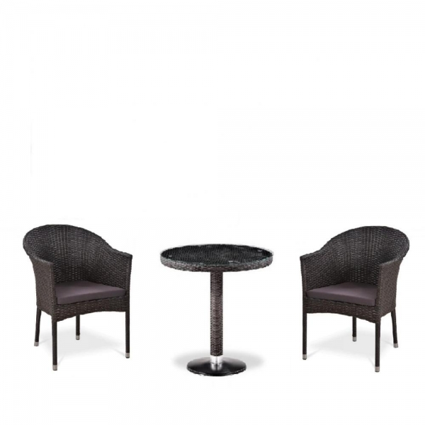 Комплект плетеной мебели T601/Y350A-W53 Brown (2+1) Afina