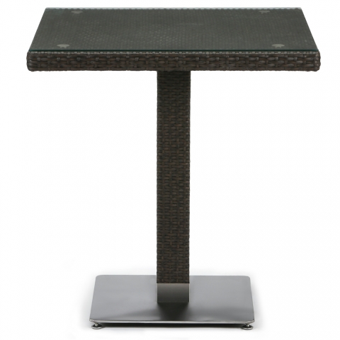 products/Плетеный стол из искусственного ротанга Afina T605SWT-W53-70x70 Brown