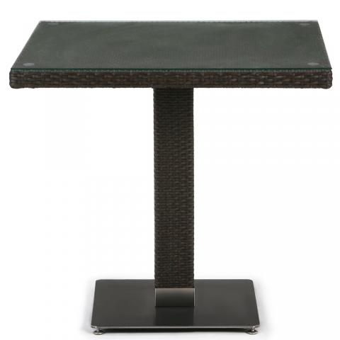 products/Плетеный стол из искусственного ротанга Afina T606SWT-W53-80x80 Brown