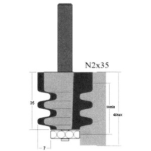 products/Фреза Globus 2601 №2 кромочная фигурная