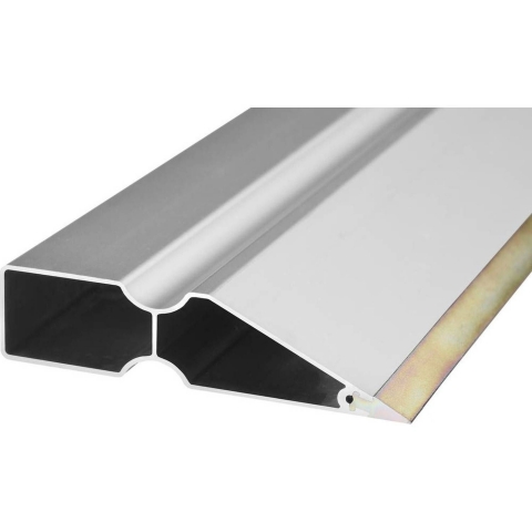 products/Правило Bi-Metall со стальной рабочей кромкой, KRAFTOOL 10735-1.5, тип TRK-трапеция DuoGrip, анодированный алюмин профиль, 1,5м