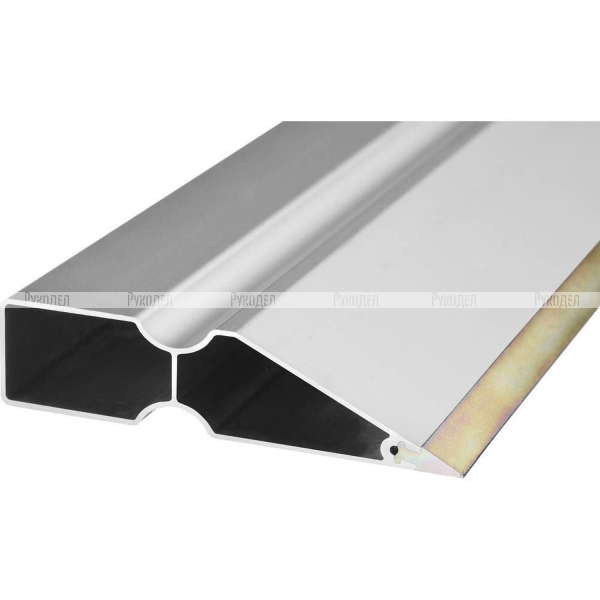 Правило Bi-Metall со стальной рабочей кромкой, KRAFTOOL 10735-1.5, тип TRK-трапеция DuoGrip, анодированный алюмин профиль, 1,5м
