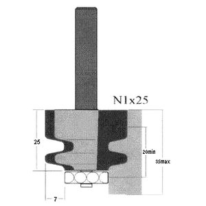 products/Фреза Globus 2601 №1 кромочная фигурная