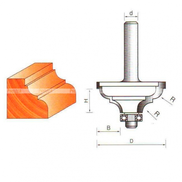 Фреза Globus 2003 R4 кромочная калевочная