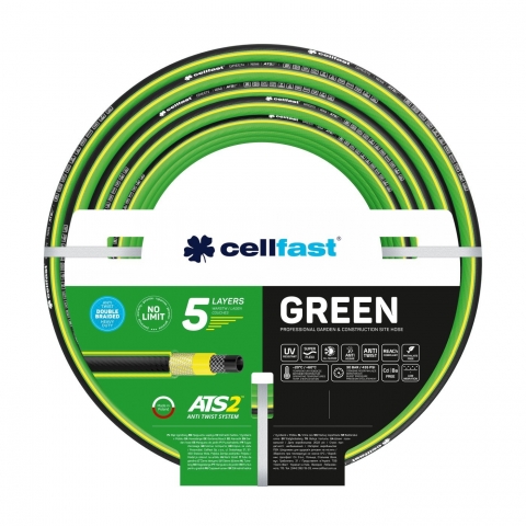 products/Садовый шланг 5 слоя Cellfast GREEN ATS2 5/8" 25 м, арт. 15-110