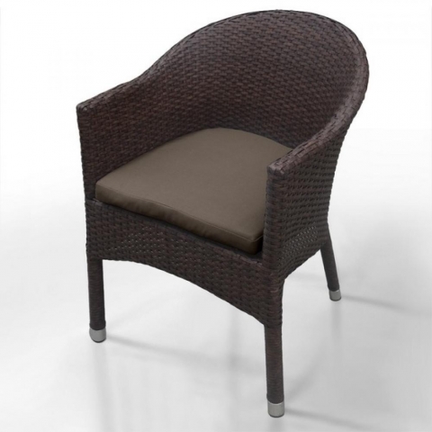 products/Плетеное кресло из искусственного ротанга Afina WS2907B Brown