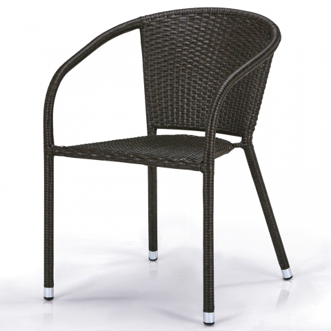products/Плетеное кресло из искусственного ротанга Afina Y137C-W53 Brown