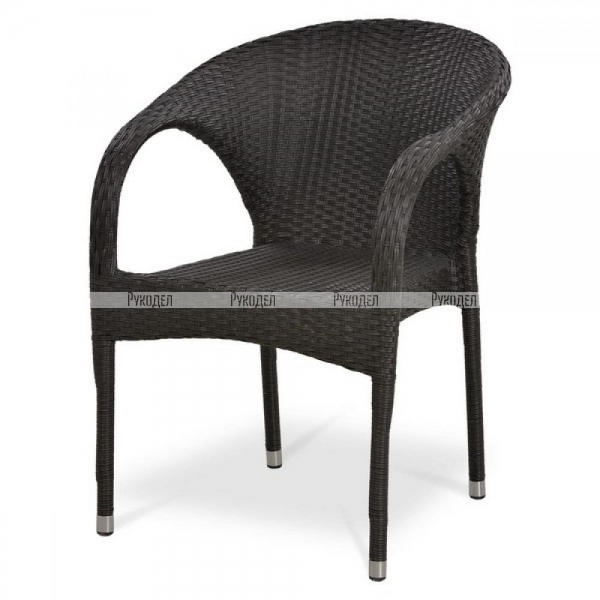 Плетеное кресло из искусственного ротанга Afina Y290B-W52 Brown