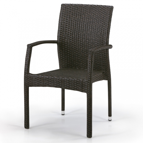 products/Плетеный стул из искусственного ротанга Afina Y379A-W53 Brown