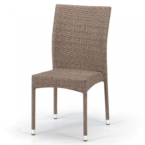 products/Плетеный стул из искусственного ротанга Afina Y380B-W56 Light brown