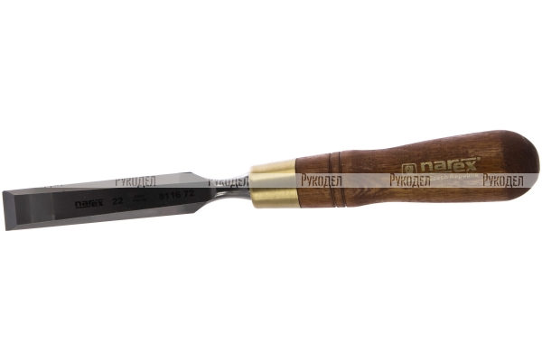 Плоская стамеска с ручкой NAREX WOOD LINE PLUS 22 мм 811672